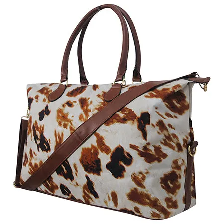 !SALE! Cow Print Weekender Bag