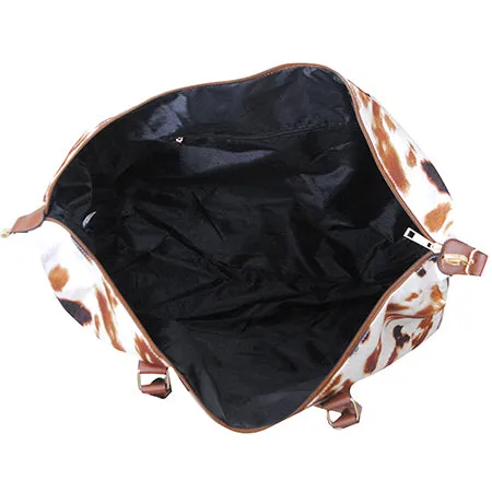 !SALE! Cow Print Weekender Bag