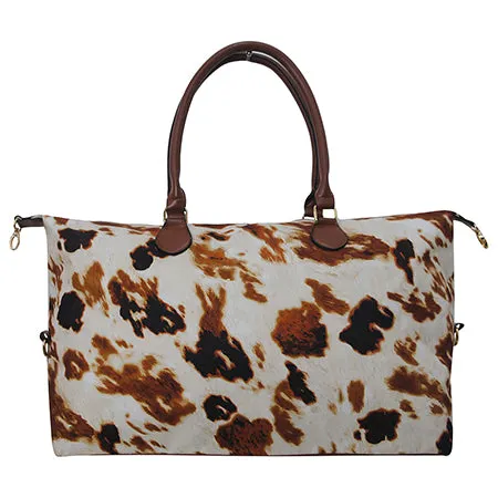 !SALE! Cow Print Weekender Bag