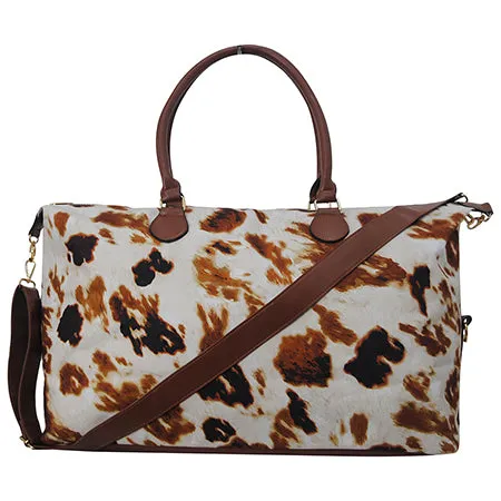 !SALE! Cow Print Weekender Bag