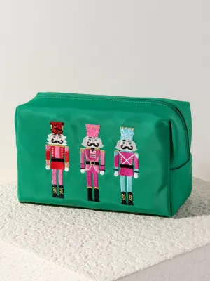Shiraleah Cara Nutcracker Zip Pouch, Green