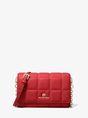 Small Quilted Leather Smartphone Crossbody Bag