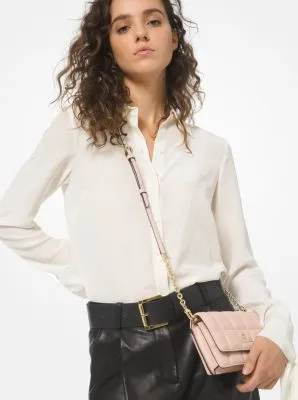 Small Quilted Leather Smartphone Crossbody Bag
