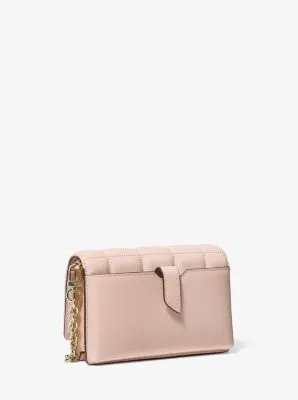 Small Quilted Leather Smartphone Crossbody Bag