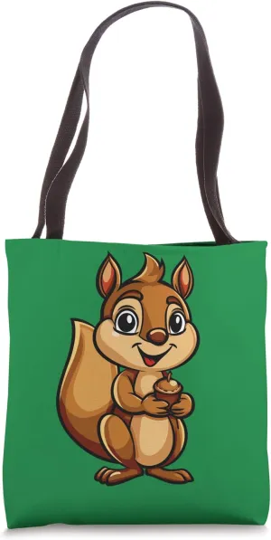 Squirrel Holding An Acorn - Squirrel Lover - Acorn Squirrel Tote Bag
