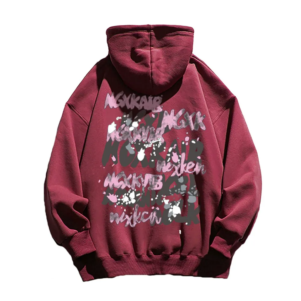 Street Bold Letter Graffiti Hoodie