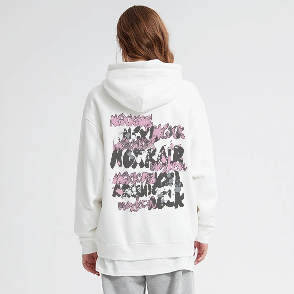 Street Bold Letter Graffiti Hoodie