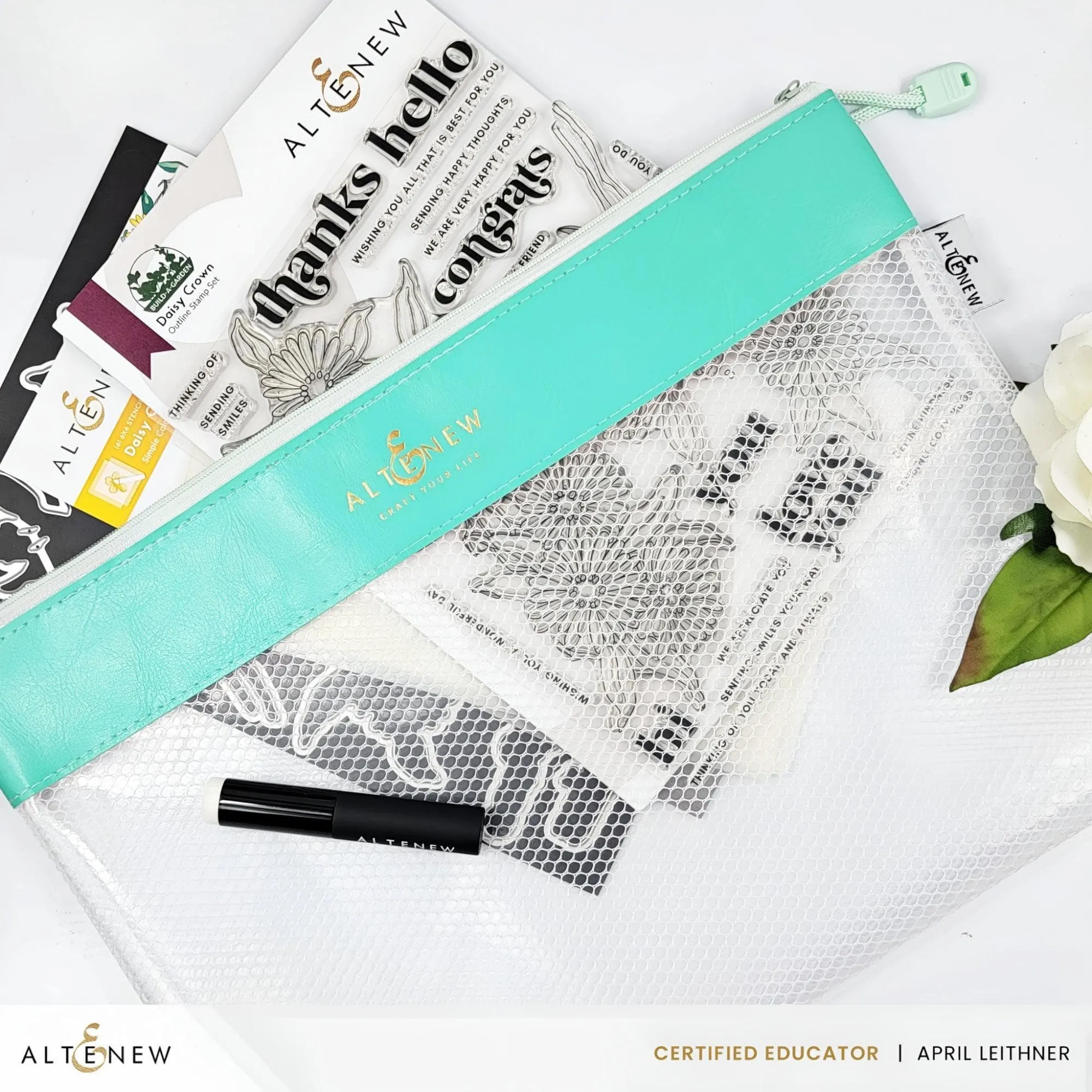 Teal Zip 'n' Stash Pouches Bundle (6 pcs)