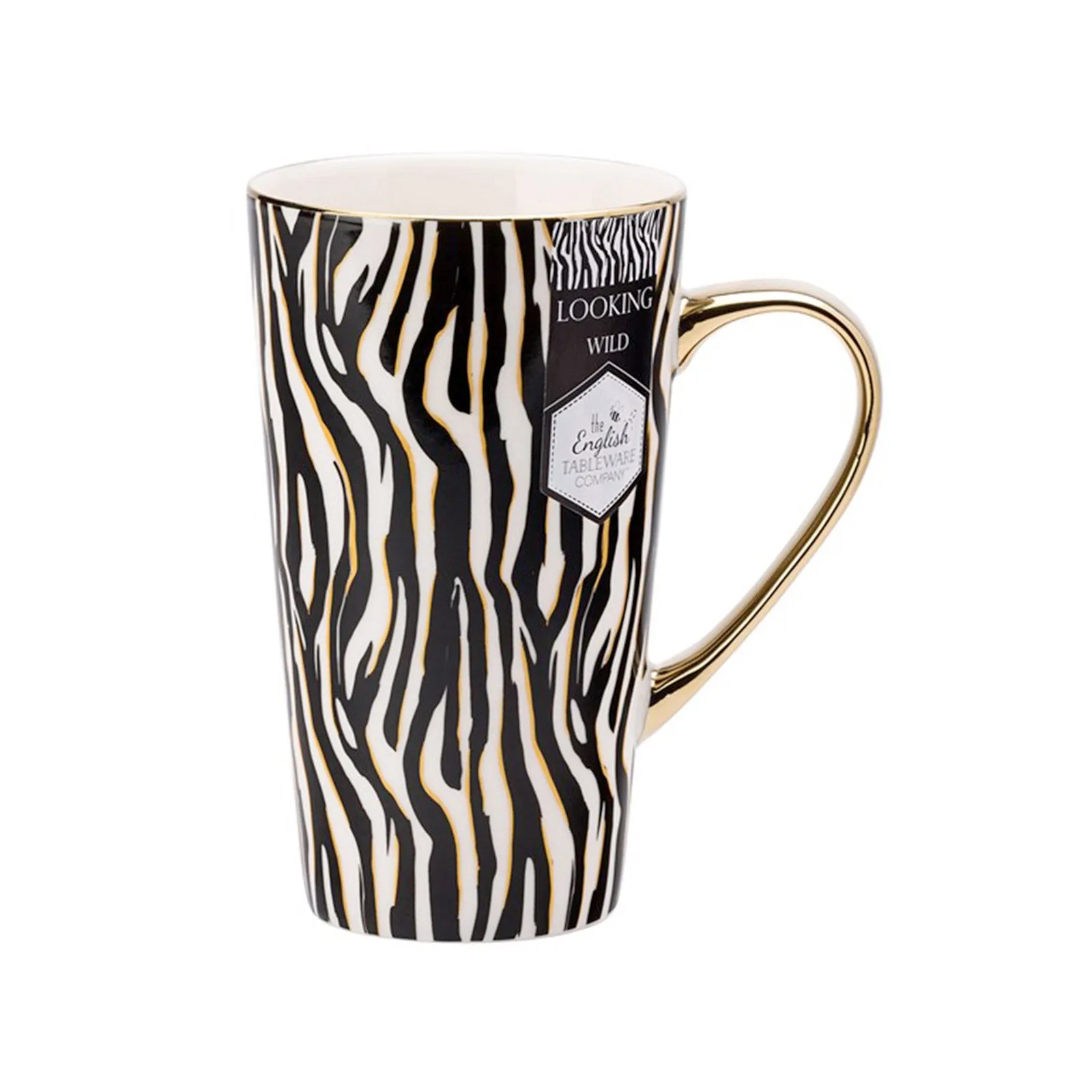 The English Tableware Company Looking Wild Set of 2 Mugs - Leopard & Zebra