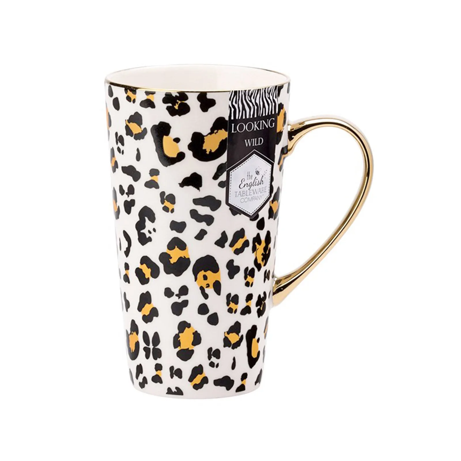 The English Tableware Company Looking Wild Set of 2 Mugs - Leopard & Zebra