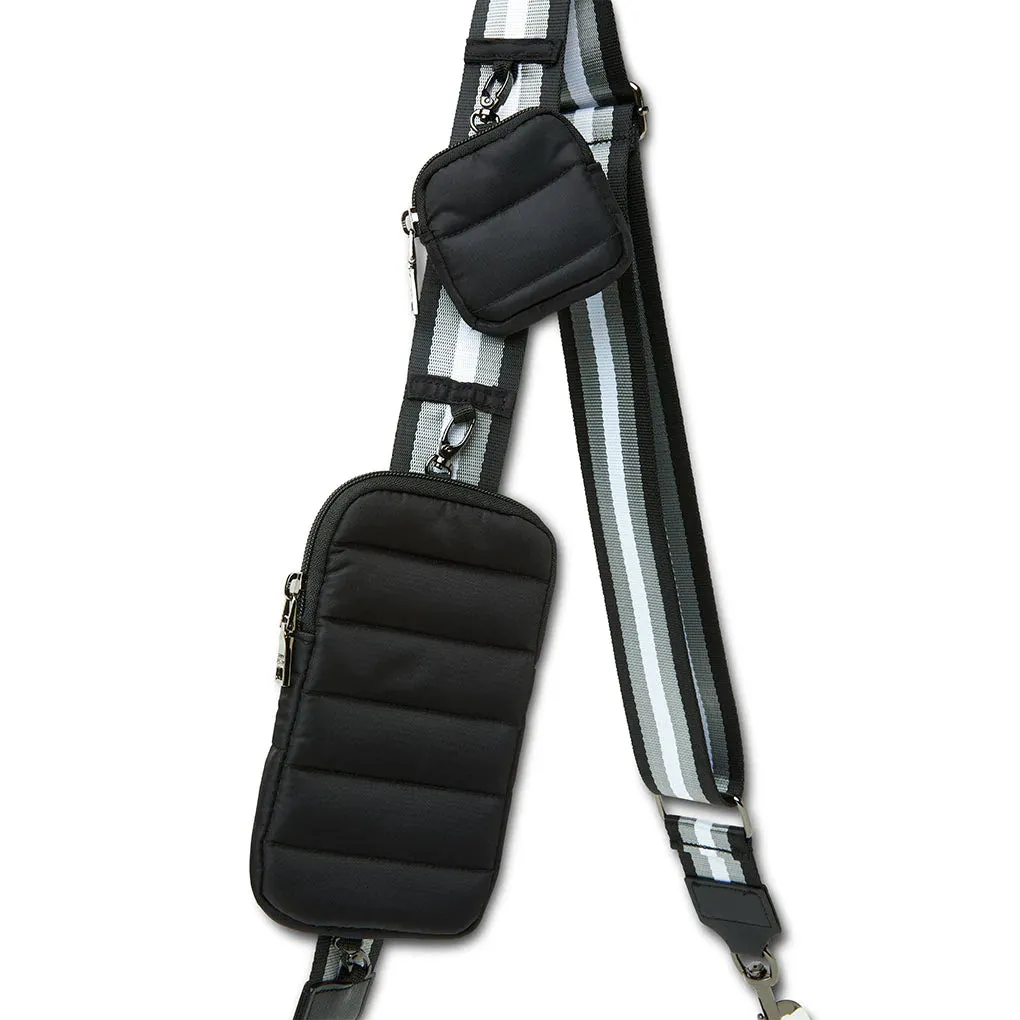 Think Royln The Straphanger Crossbody Strap Bag - Black Flight Nylon