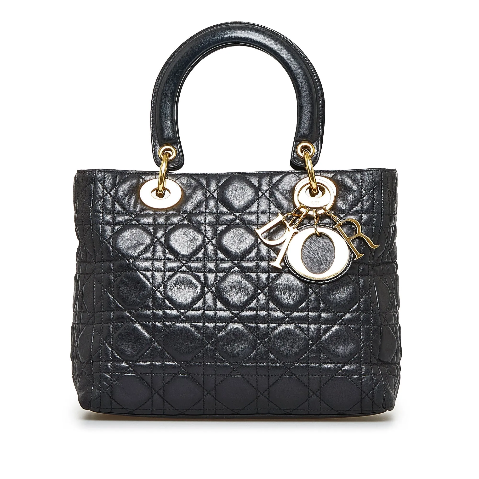 Trendy Inspired Dior Lady Dior Medium Cannage Quilted Leather