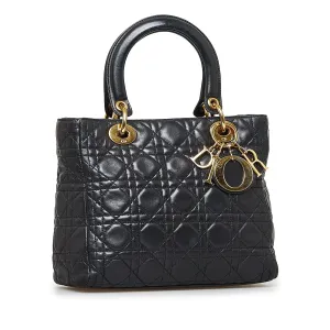 Trendy Inspired Dior Lady Dior Medium Cannage Quilted Leather
