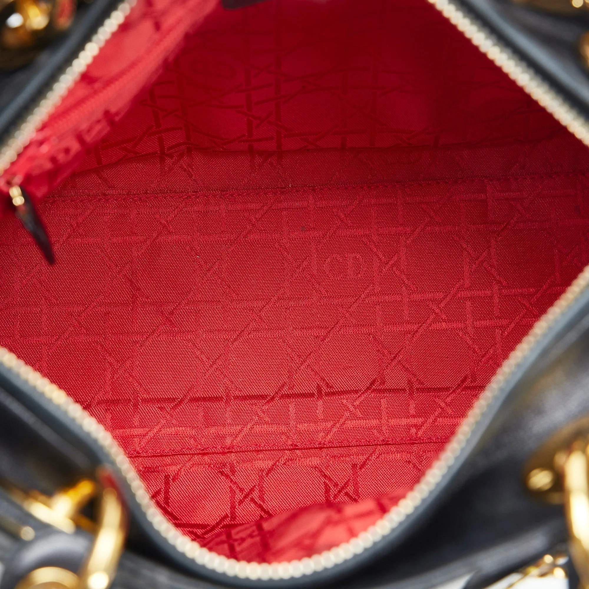 Trendy Inspired Dior Lady Dior Medium Cannage Quilted Leather