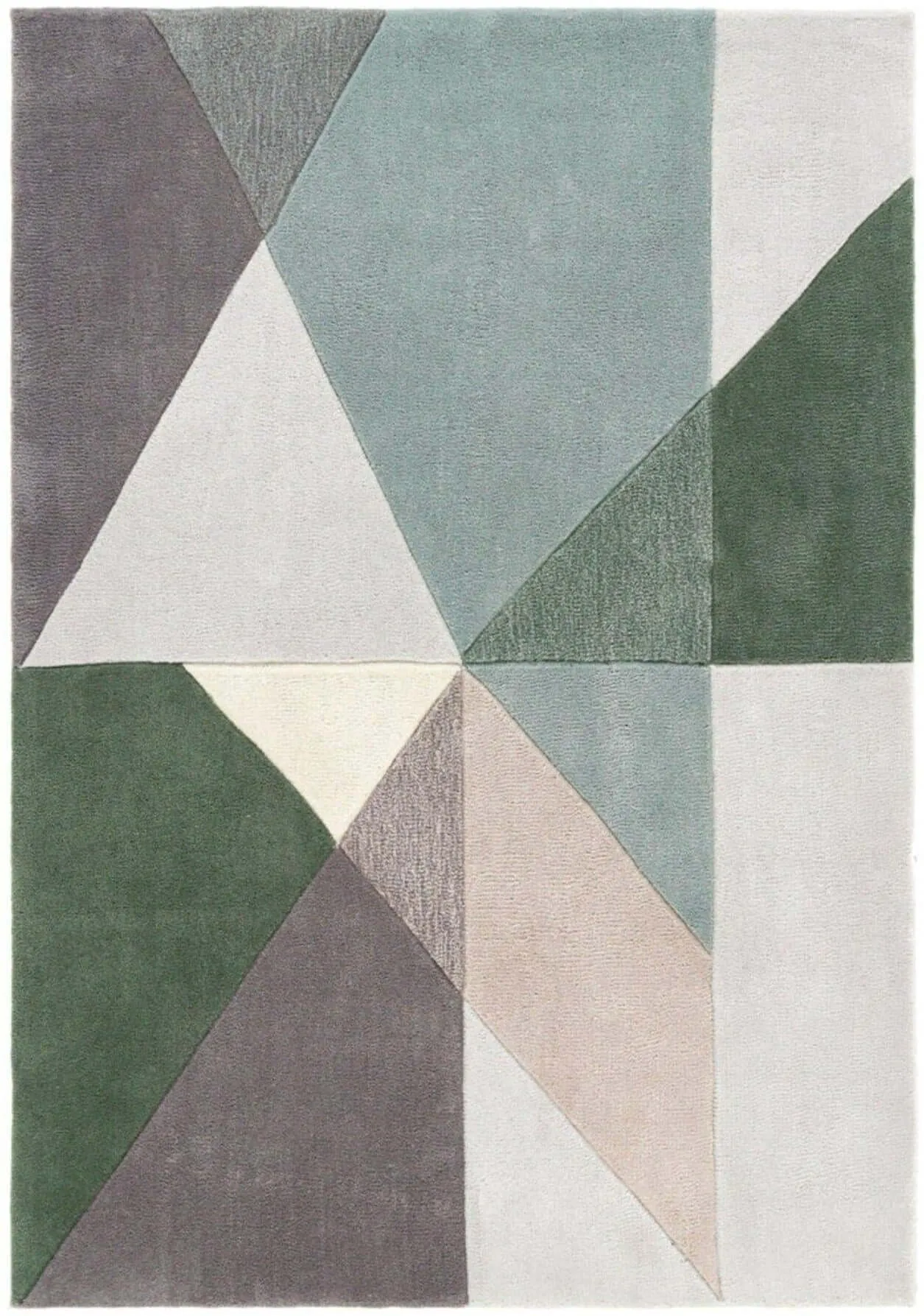 Trio Multi Earth Geometric Rug