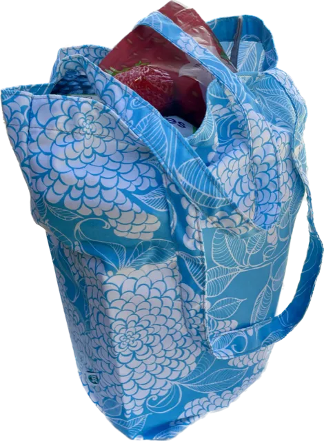 TS - Blue Flower Travel Shopper
