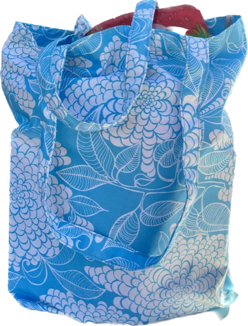 TS - Blue Flower Travel Shopper
