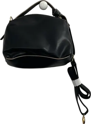 TU Sainsburys Black Faux Leather Knot Detail Cross Body Bag One Size