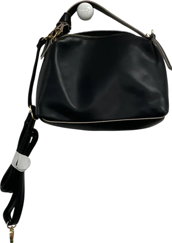 TU Sainsburys Black Faux Leather Knot Detail Cross Body Bag One Size