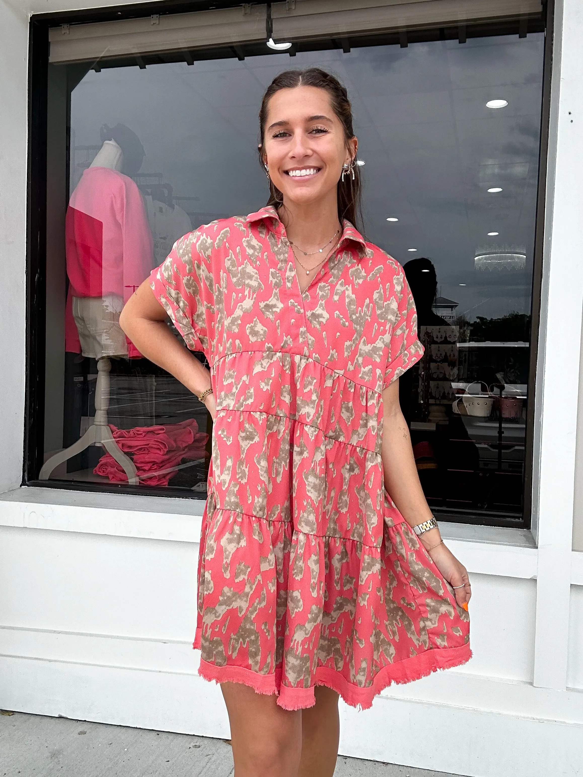 Umgee Animal Print Dress