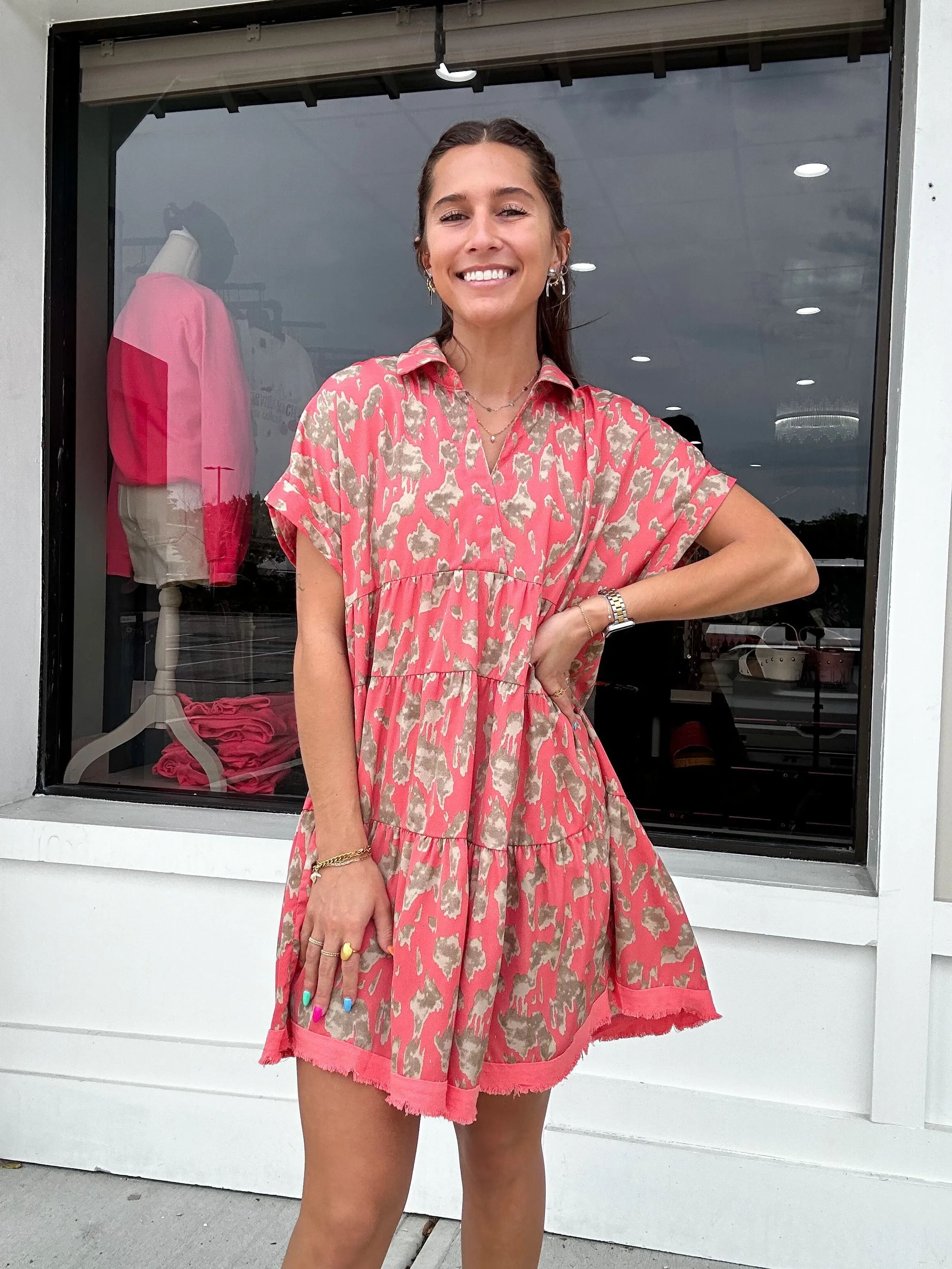 Umgee Animal Print Dress