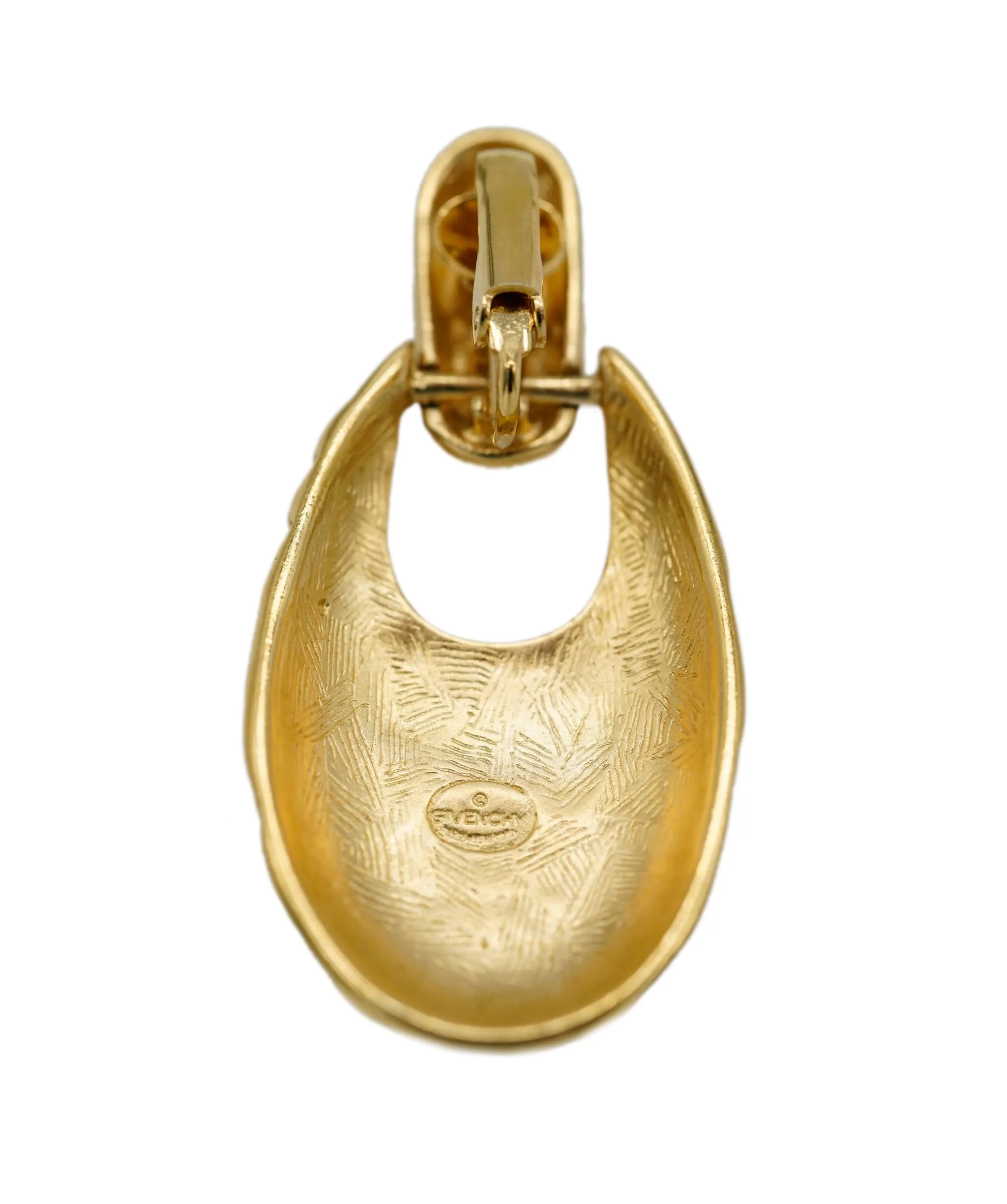 Vintage Givenchy Intrecciato Earrings 1980s AEL1113