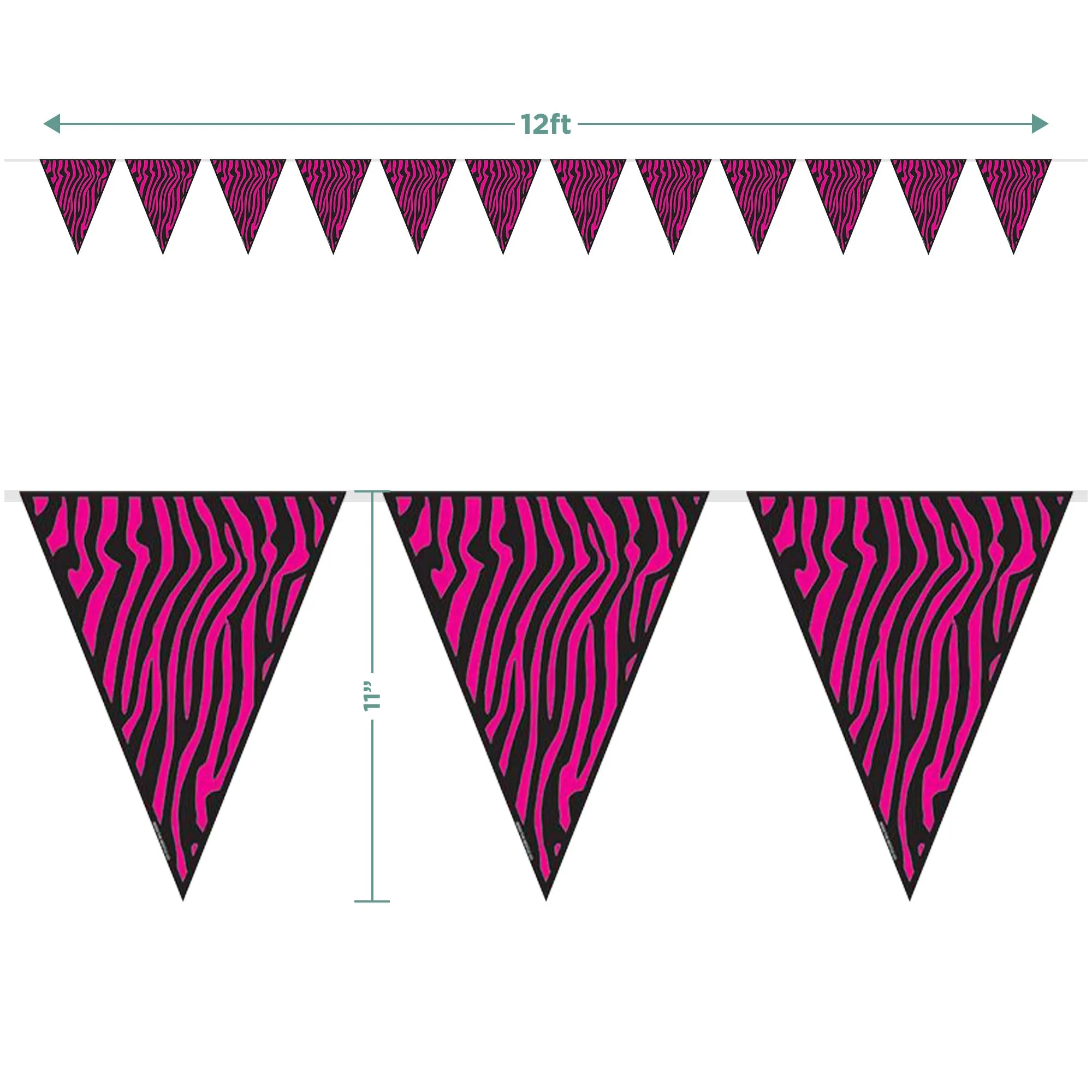 Wild Child Party Pack - Leopard Paper Dessert Plates, Napkins, Table Cover & Animal Print Banner