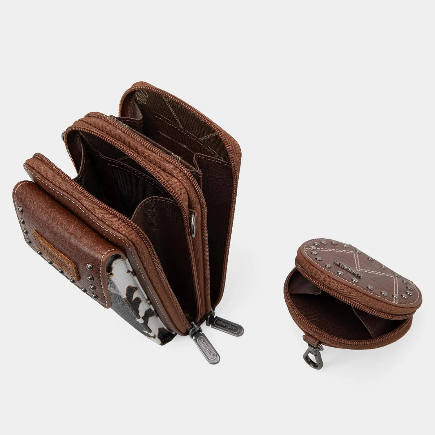 Wrangler 3Pcs Doctor Bag Sets for Women Top-handle Satchel Bag with Cell Phone Handbag and Coin Purse