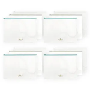Zip 'n' Keep Pouches Bundle (12 pcs, 3 Assorted Colors)