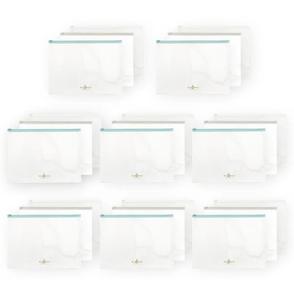 Zip 'n' Keep Pouches Bundle (24 pcs, 3 Assorted Colors)