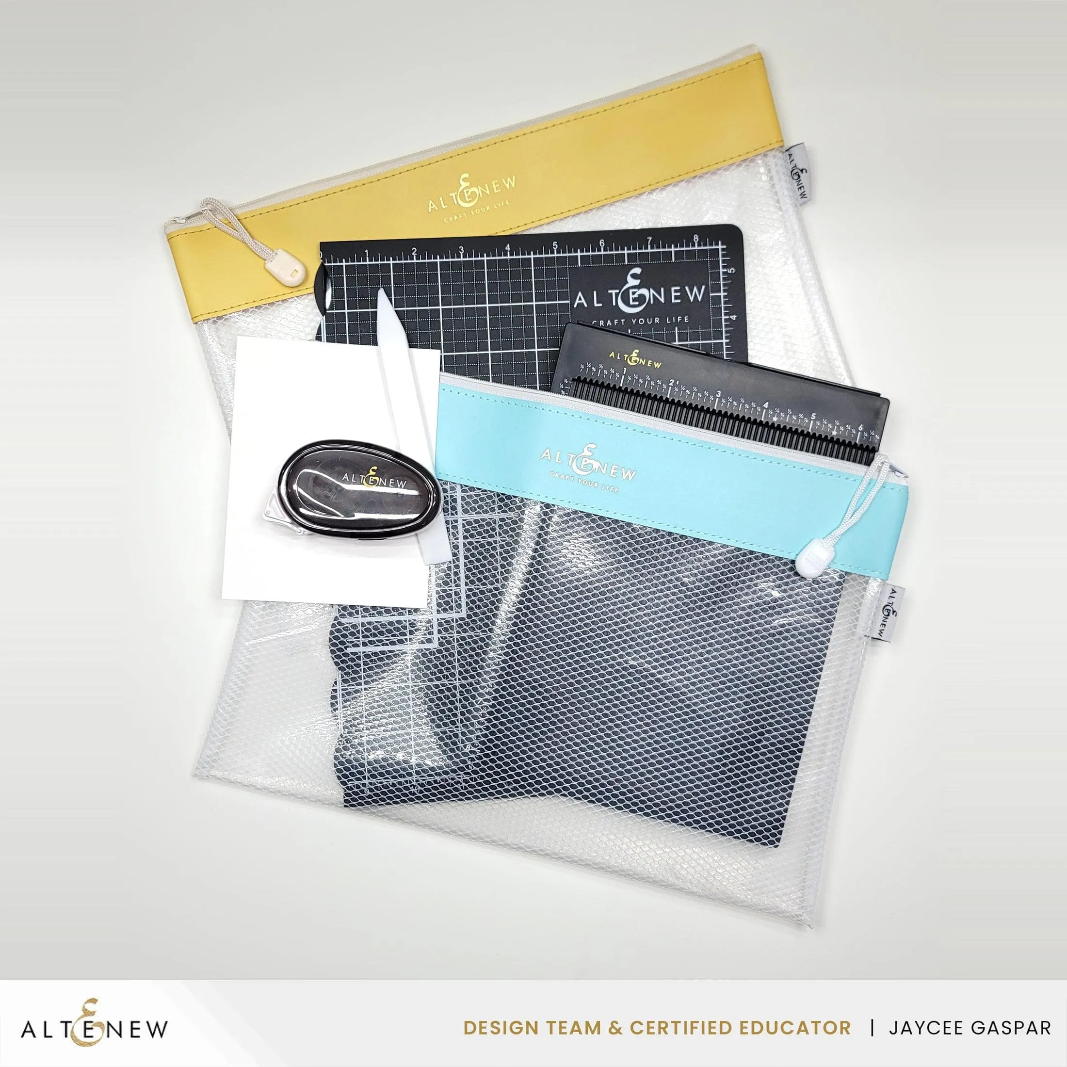 Zip 'n' Stash Pouches Bundle (9 pcs, 3 Assorted Colors)